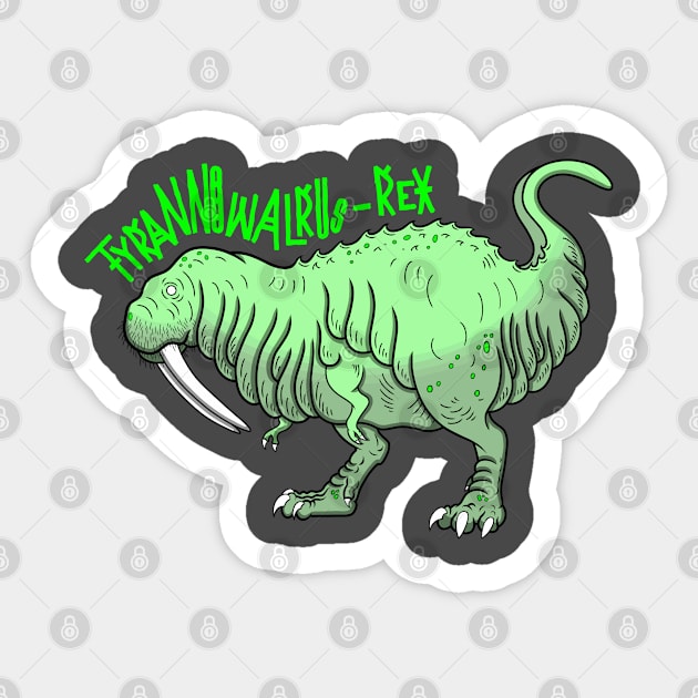 Tyrannowalrus-Rex Sticker by Smaragus